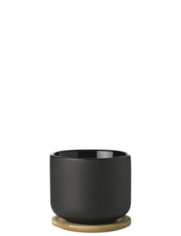 Stelton Theo kopp med underlägg 0,2 L (svart)