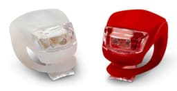 Cykelsæt Cykellygte LED for og bag Silicon, 1/20/100