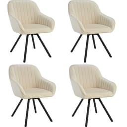 Drejelig velour stol Snug, polstret