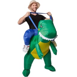 Puhallettava ratsastava dinosaurus puku