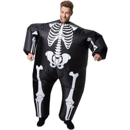 Selvoppusteligt kostume Skelet