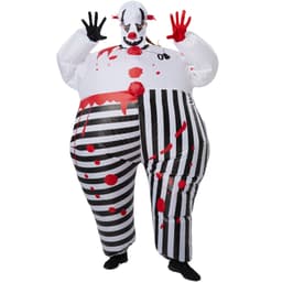 Oppusteligt kostume Horror-klovn