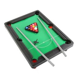 Mini-biljardbord inkl. triangel, 2st köer och 11st bollar