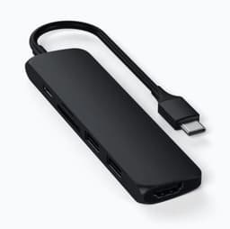 Satechi 6-i-1 USB-C multiport-adapter (sort)