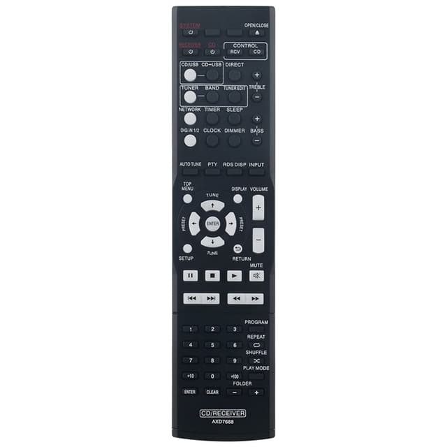 Fjärrkontroll Ersättning för AXD7688 För Pioneer AV Receiver Stereo System