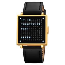 SKMEI elektronisk armbåndsur digital klokke dato armbåndsur - Gull skinn