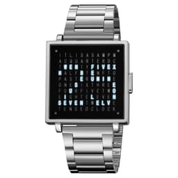 SKMEI elektronisk armbåndsur digital klokke dato armbåndsur - Sølv  - Stål