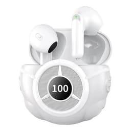Trådløse Hodetelefoner Semi-In-Ear Støydempende HiFi Stereolyd Bluetooth - Hvit