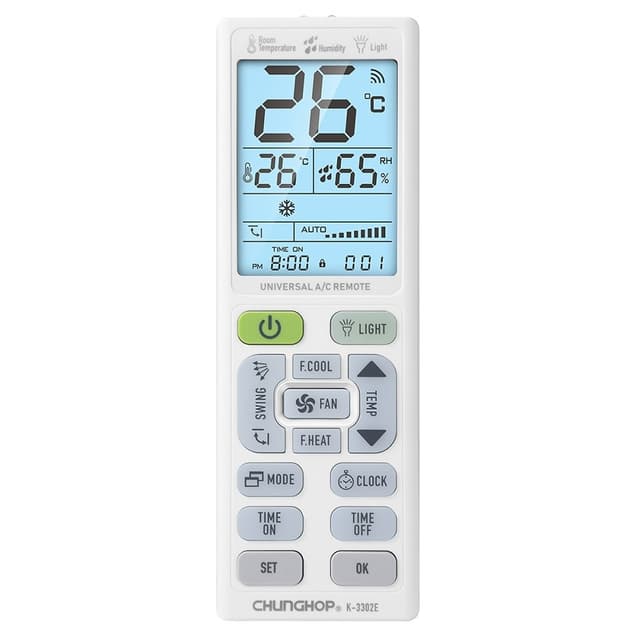 Fjärrkontroll CHUNGHOP K-3302E Universal Ersättning luftkonditionering AC
