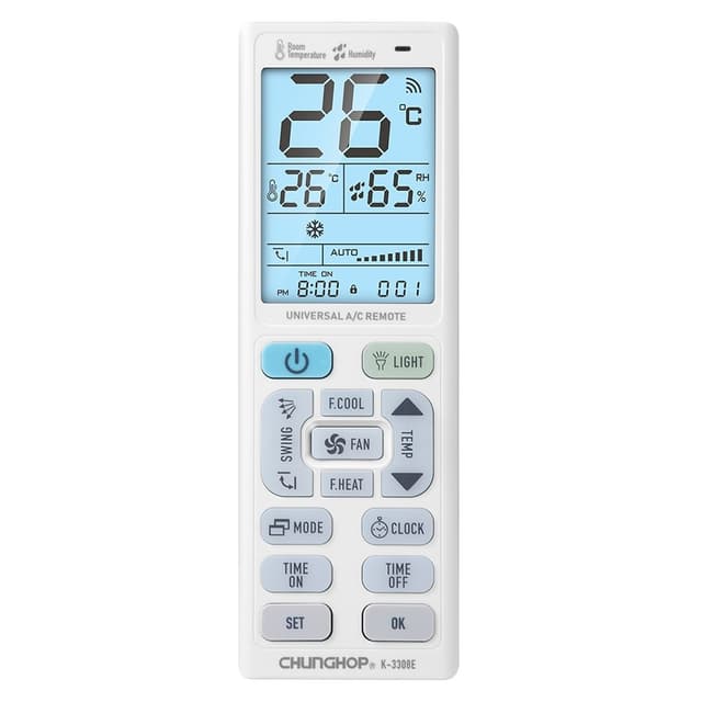 Fjärrkontroll CHUNGHOP K-3308E Universal Ersättning luftkonditionering AC