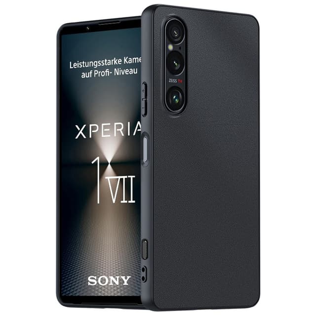 För Sony Xperia 1 VII Skal PU-Läderbelagt PC + TPU Stöttåligt Telefonskal