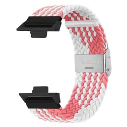 Flettet elastisk urrem Huawei Watch Fit 4 Pro - Pink white