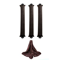 Värmeslösa hårrullar, set med stora sammetsrullar för natten