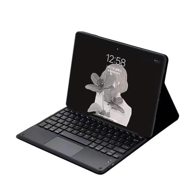 Svart Bluetooth-tangentbordsfodral för Lenovo M10 Plus 10.6""