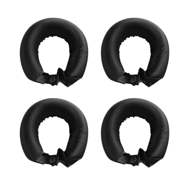 Värmefria Lockband - Använd Över Natten, 4-pack Svart