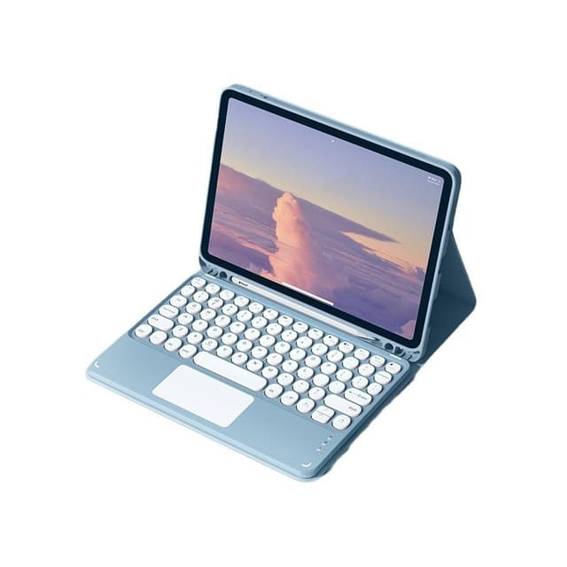 Bluetooth-tangentbordsfodral för Samsung Galaxy Tab A9+ 11"" Blå