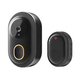 Parannettu kotiturvallisuus: Langaton älykäs video-ovikello K9 Musta