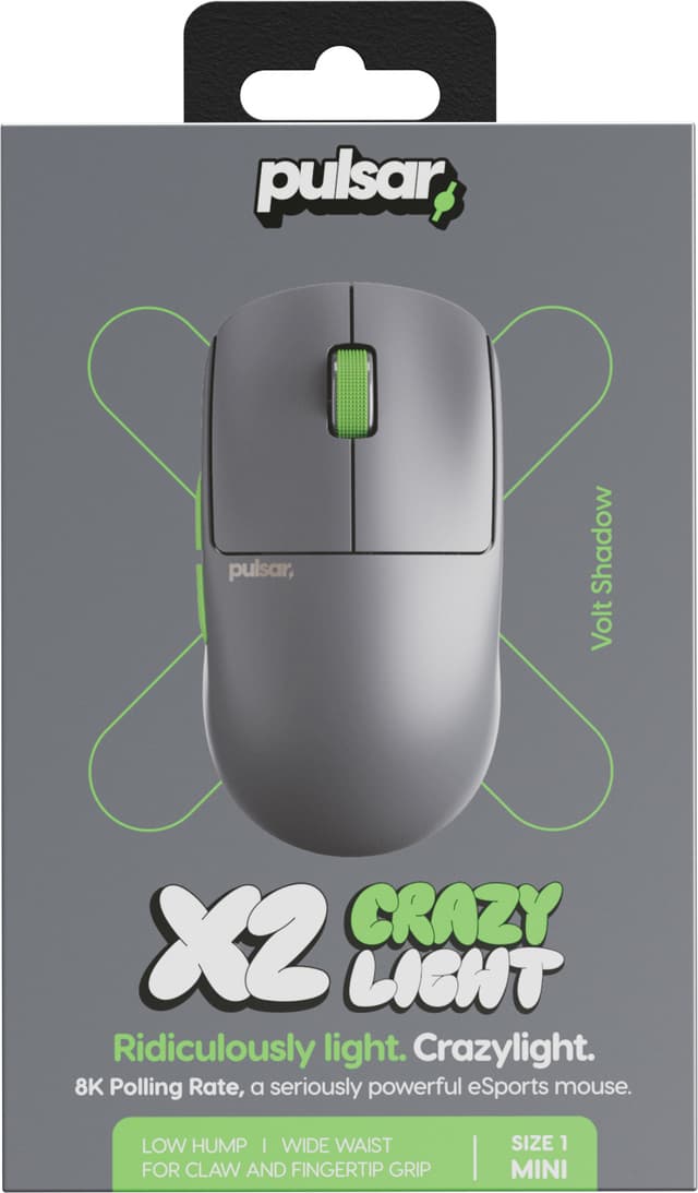 Pulsar X2 Crazylight Mini trådløs datamus - Elkjøp