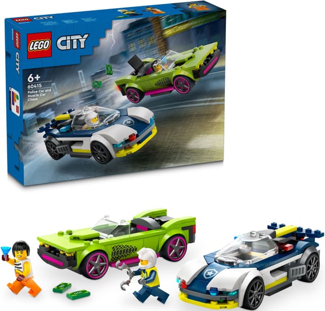LEGO City Biljagt med politi og muskelbil 60415