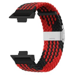 Flettet elastisk urrem Huawei Watch Fit 4 - Rød/sort