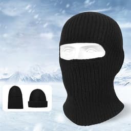 Balaklava / lue i akrylfiber - Svart