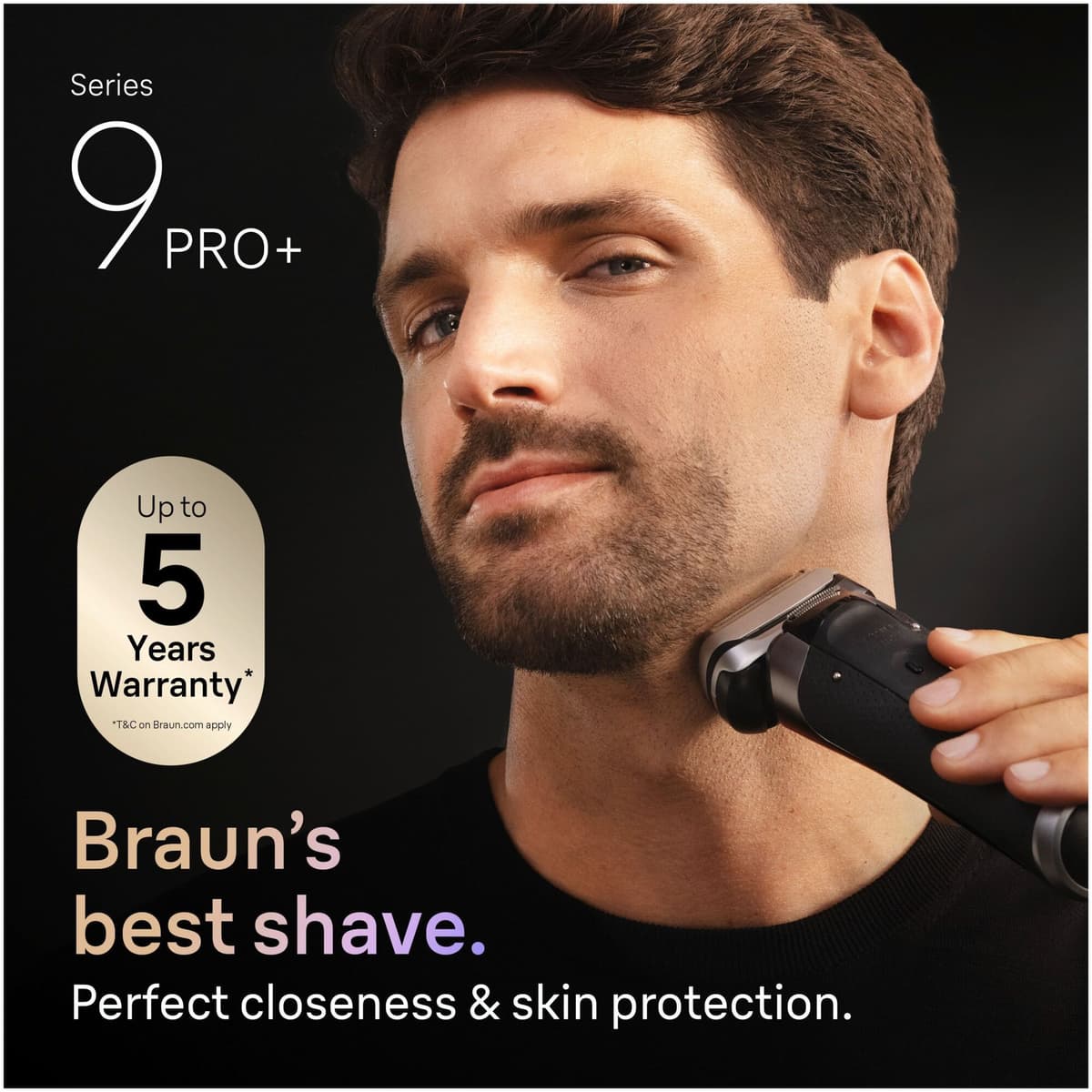 Braun Series 9 PRO+ barbermaskine 9655cc (grå) - Billede 3