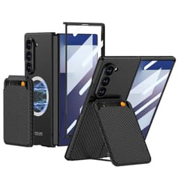 GKK Magnet Card Holder kuori Samsung Galaxy Z Fold 7 - Carbon shadow