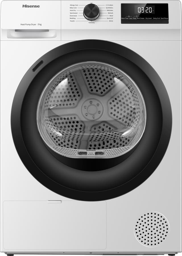 Hisense Tørretumbler DHQE800BW2 billede 1