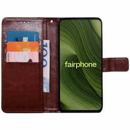 Wallet cover 3-kort Fairphone 6 - Brun