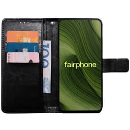 Wallet cover 3-kort Fairphone 6 - Sort