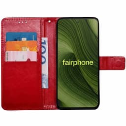 Wallet cover 3-kort Fairphone 6 - Rød