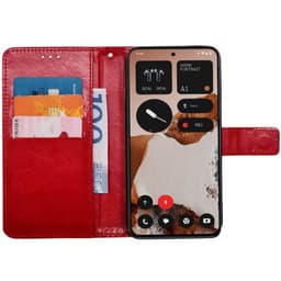 Wallet cover 3-kort Nothing CMF Phone 2 Pro - Rød