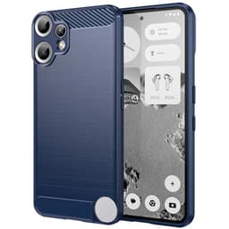 Harjattu TPU kuori Nothing CMF Phone 2 Pro - Sininen
