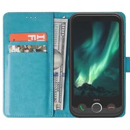 Wallet cover 2-kort Doro Aurora A11 - Lyseblå