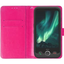 Wallet cover 2-kort Doro Aurora A11 - Lyserød