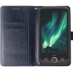 Wallet cover 2-kort Doro Aurora A10 - Mørkeblå