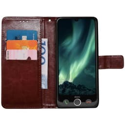 Wallet cover 3-kort Doro Aurora A30 - Brun