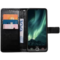 Lommebokdeksel 3-kort Doro Aurora A31 - Sort