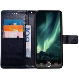 Wallet cover 3-kort Doro Aurora A30 - Mørkeblå