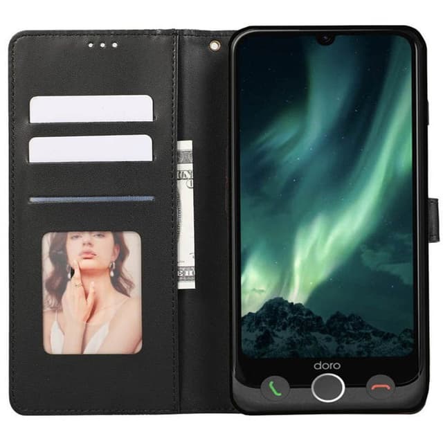 Blush mobilfodral 3-kort Doro Aurora A31 - Onyx