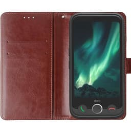 Wallet cover 2-kort Doro Aurora A11 - Brun