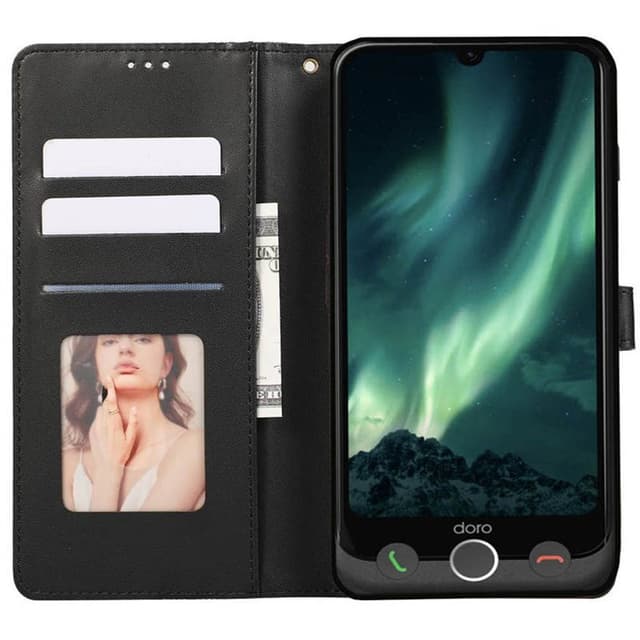 Blush mobilfodral 3-kort Doro Aurora A30 - Onyx