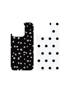 Print Pack iPhone 12 Pro Max / 13 Pro Max / 14 Pro Max / 15 Pro Max / 16 Pro Max Ecru Noir