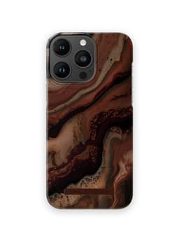 Printed Case iPhone 14 Pro Max Dark Amber Marble