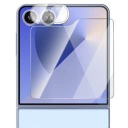 Karkaistu lasi 2in1 Samsung Galaxy Z Flip 7 - Läpinäkyvä