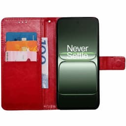 Wallet cover 3-kort OnePlus Nord CE5 - Rød
