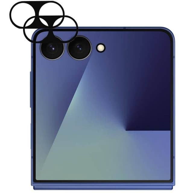 2-pack Kamera lins glas Samsung Galaxy Z Flip 7 - Svart