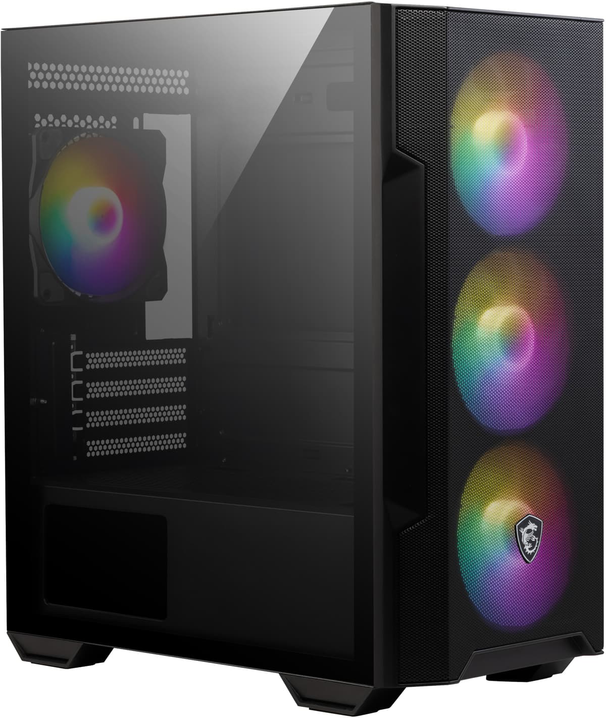 MSI Forge M100R TG Micro ATX PC-kabinet (sort) | Elgiganten | Elgiganten