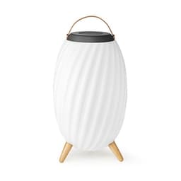 Nedis Bluetooth høyttaler med stemningslys | 6 timer | Ambiance Design | 90 W | Mono | RGB / Varm Hvit | IPX5 | Linkable | Grå / Hvit