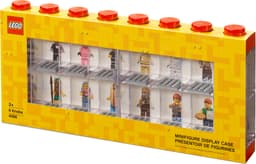 LEGO minifigur visningskabinett (16 rom, rød)